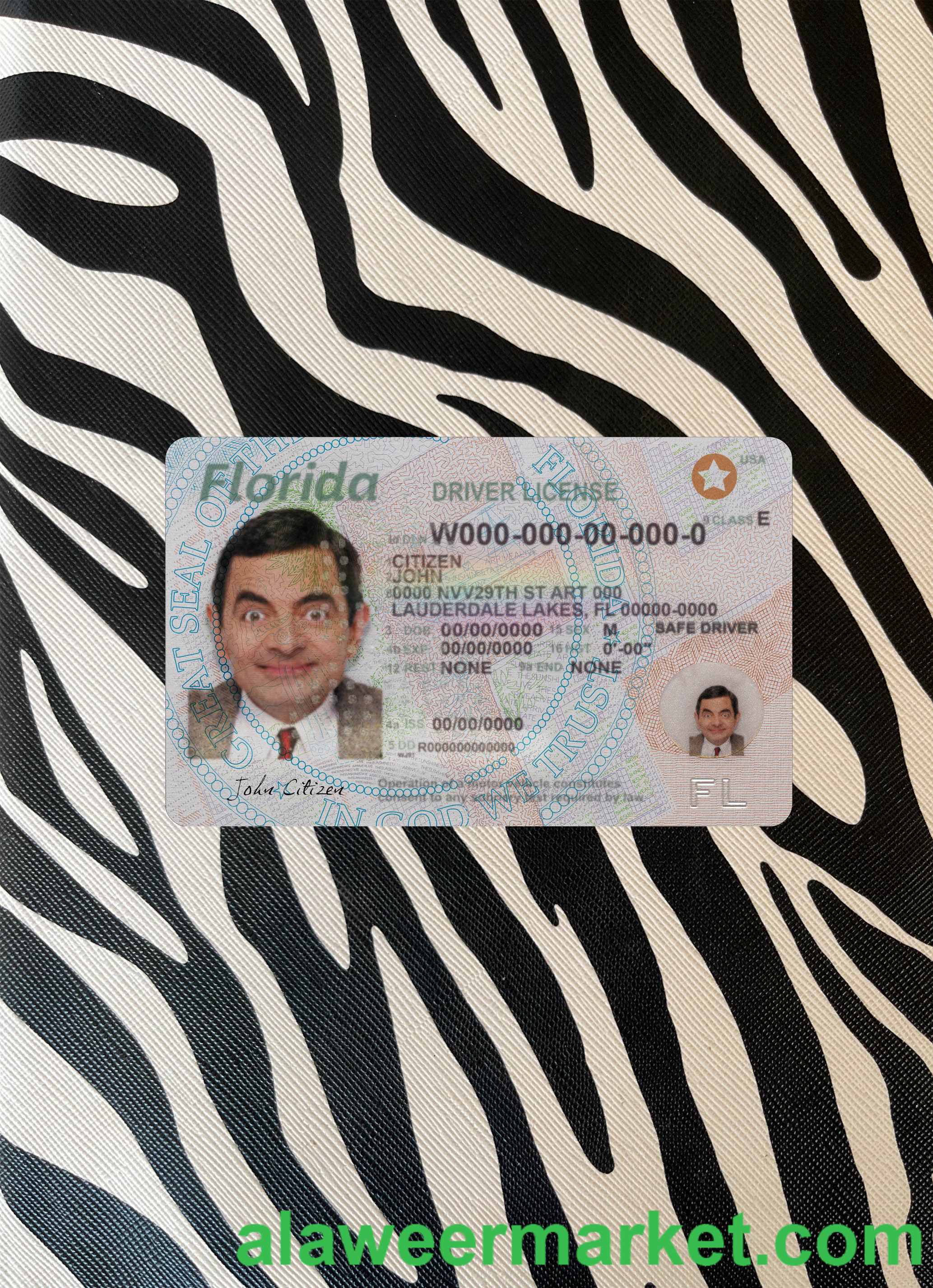 USA Florida driving license 2018-present photolook front
